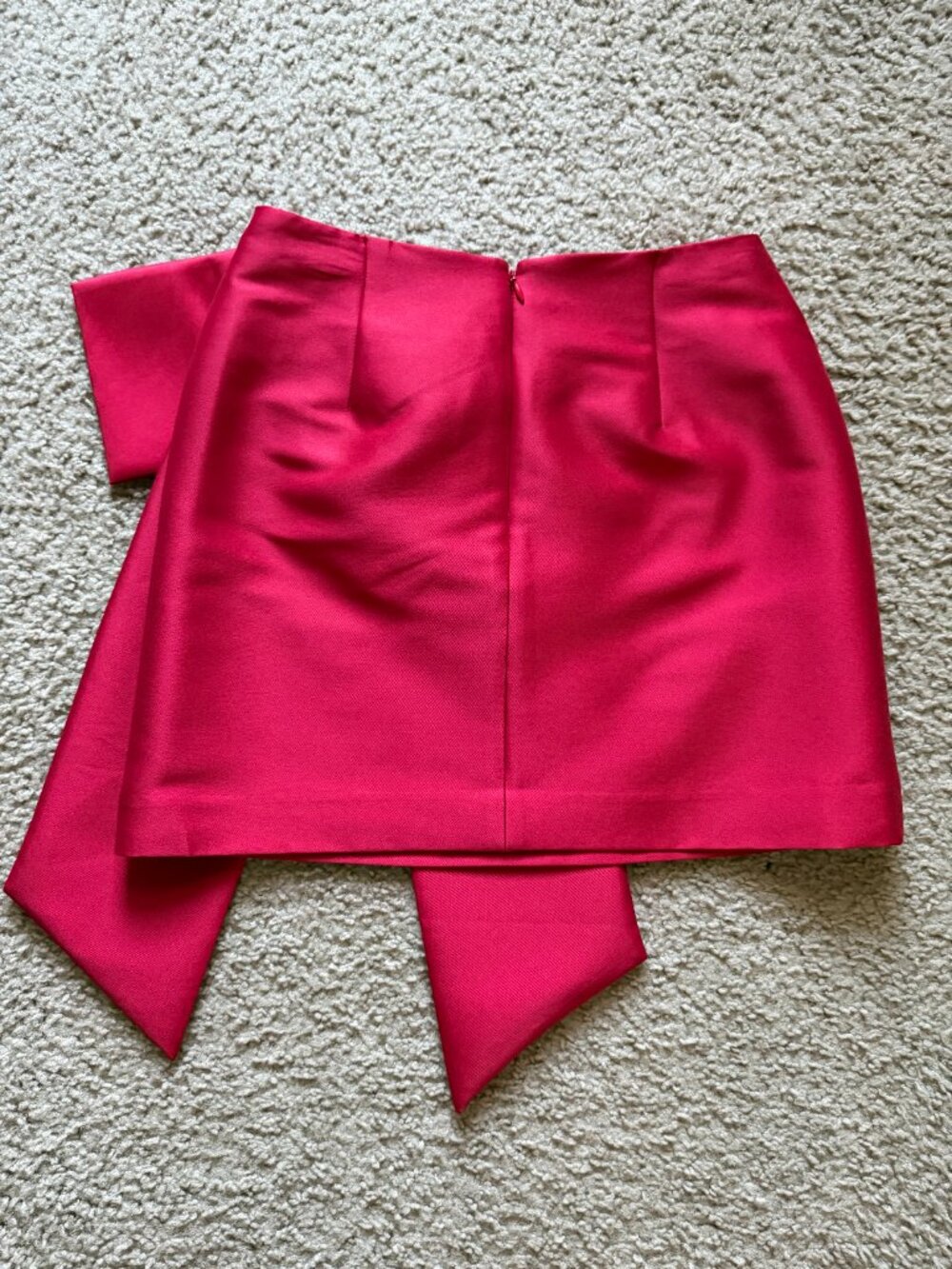 Antonio Melani Red Oversized Bow Mini Skirt Party Cocktail Occasion NWT - Picture 6 of 10